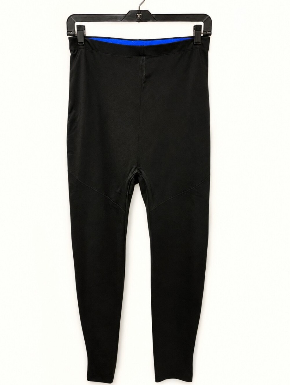 YITTY Black Shaping Leggings XL Blue Logo Waistband High Rise